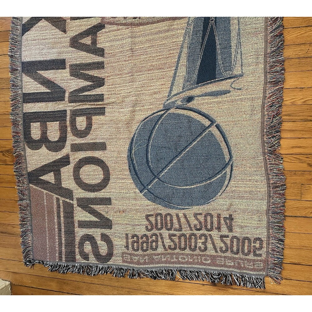 5X NBA Champion San Antonio Spurs Commemorative Tapestry Throw Blanket - Picture 4 of 14